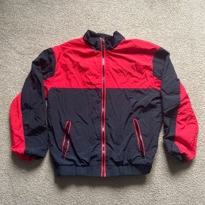 Mens Forever 21 Black and Red Windbreaker